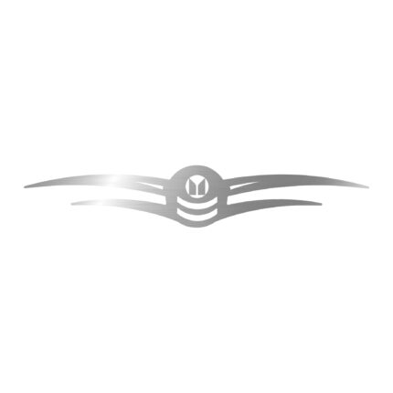 Isuzu Ön Logo Etrafı Kromu (Çift Kanatlı Model) Isuzu kamyon aksesuarı paslanmaz krom ön logo aksesuarı Alkotek Krom