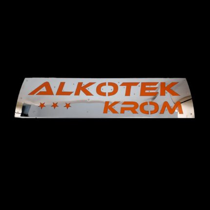 Krom Tabela 90x100x120 paslanmaz krom kişiye özel tabela kamyon ve tır aksesuarı Alkotek Krom
