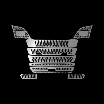 Scania NG S500 Sensörlü Panjur Kromu Scania tır aksesuarı paslanmaz krom dış aksesuar Alkotek Krom