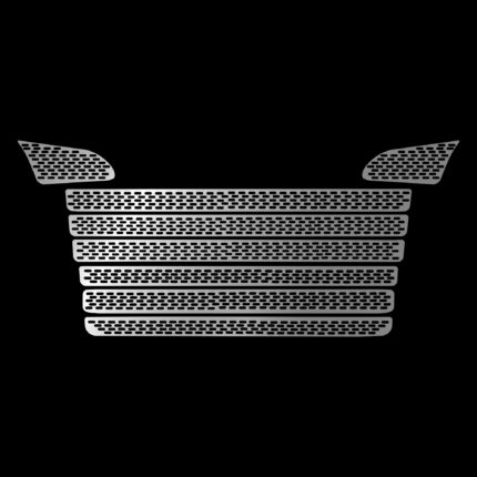 Scania R Serisi Delikli Panjur Kromu 2004-2009 Scania tır aksesuarı paslanmaz krom dış aksesuar Alkotek Krom