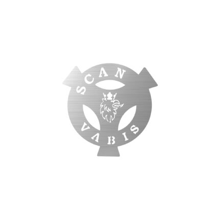 Scania Vabis Logo Kromu 15 cm Scania tır aksesuarı paslanmaz krom dış aksesuar Alkotek Krom