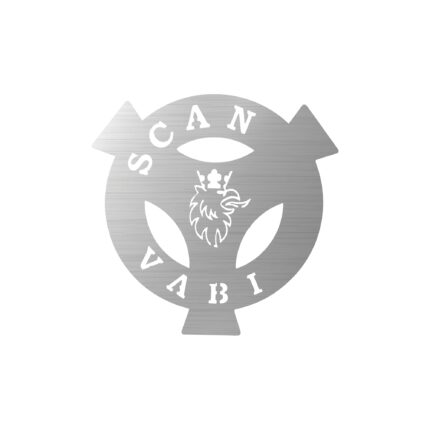 Scania Vabis Logo Kromu 25 cm Scania tır aksesuarı paslanmaz krom dış aksesuar Alkotek Krom